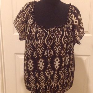 Club Z Collection chiffon top in like new cond